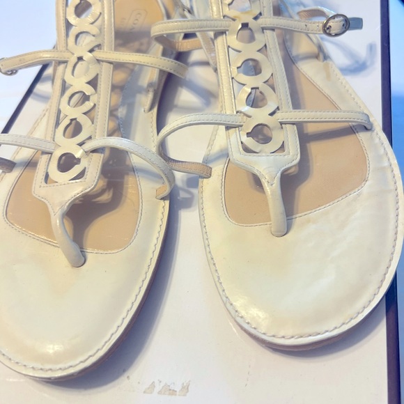 Coach Geralynn Soft Patent Gladiator Sandals 10 - Picture 7 of 8